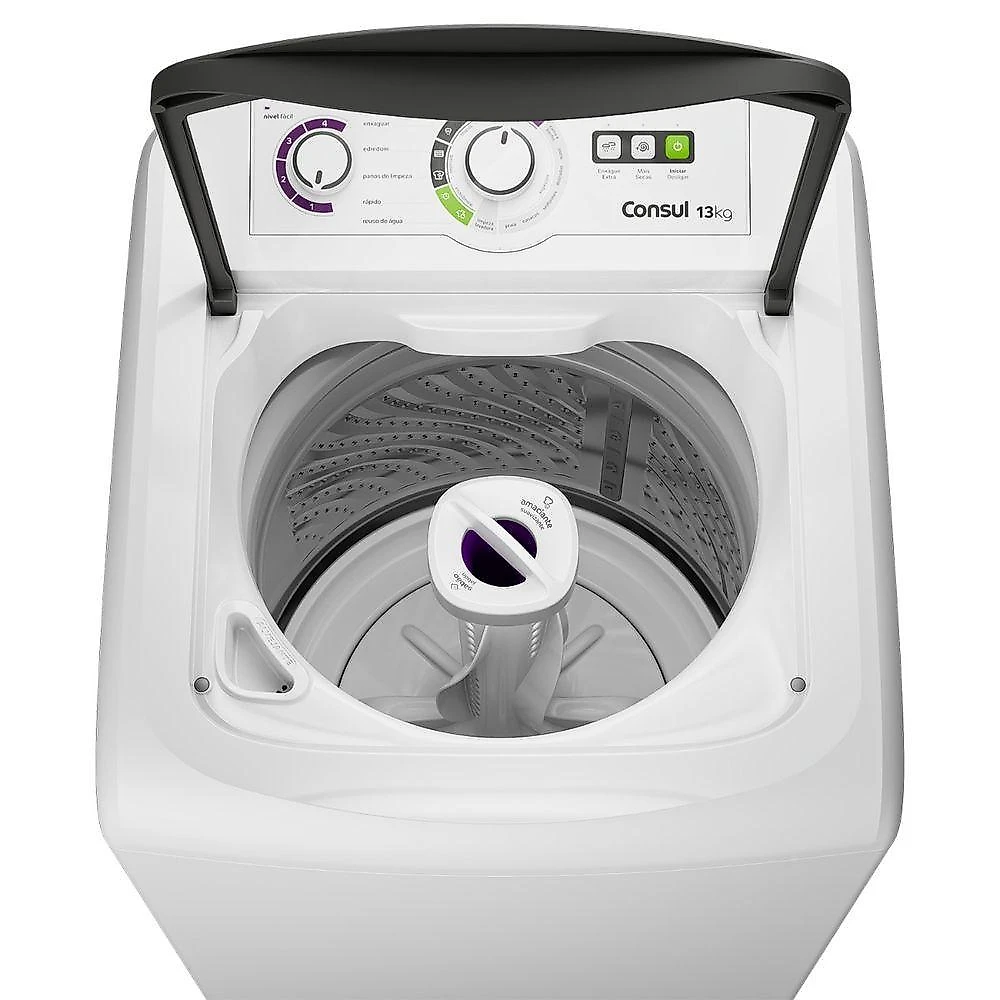 Maquina de Lavar Consul CWH13ABANA 13kg Automatica Dosagem Economica Branco 110V