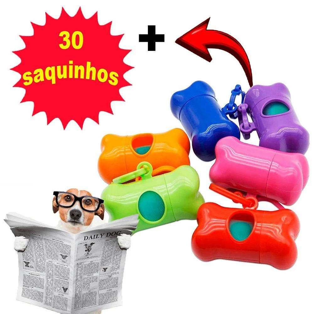 Kit Higiênico para Animais OEM Cata Caca para Cachorro e Gato com 30 Saquinhos Preto