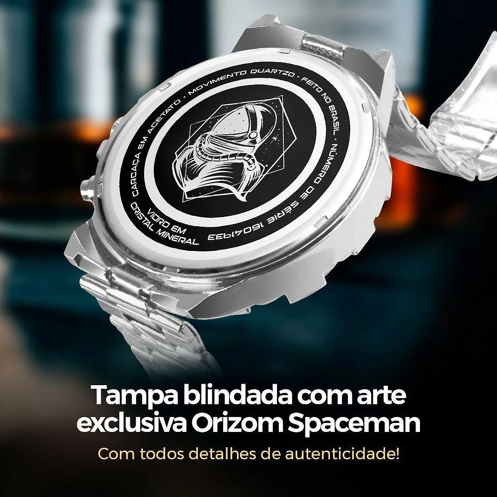 Miniatura Relogio Prova Dagua Aço Inox + Cordão + Caixa + Pulseira