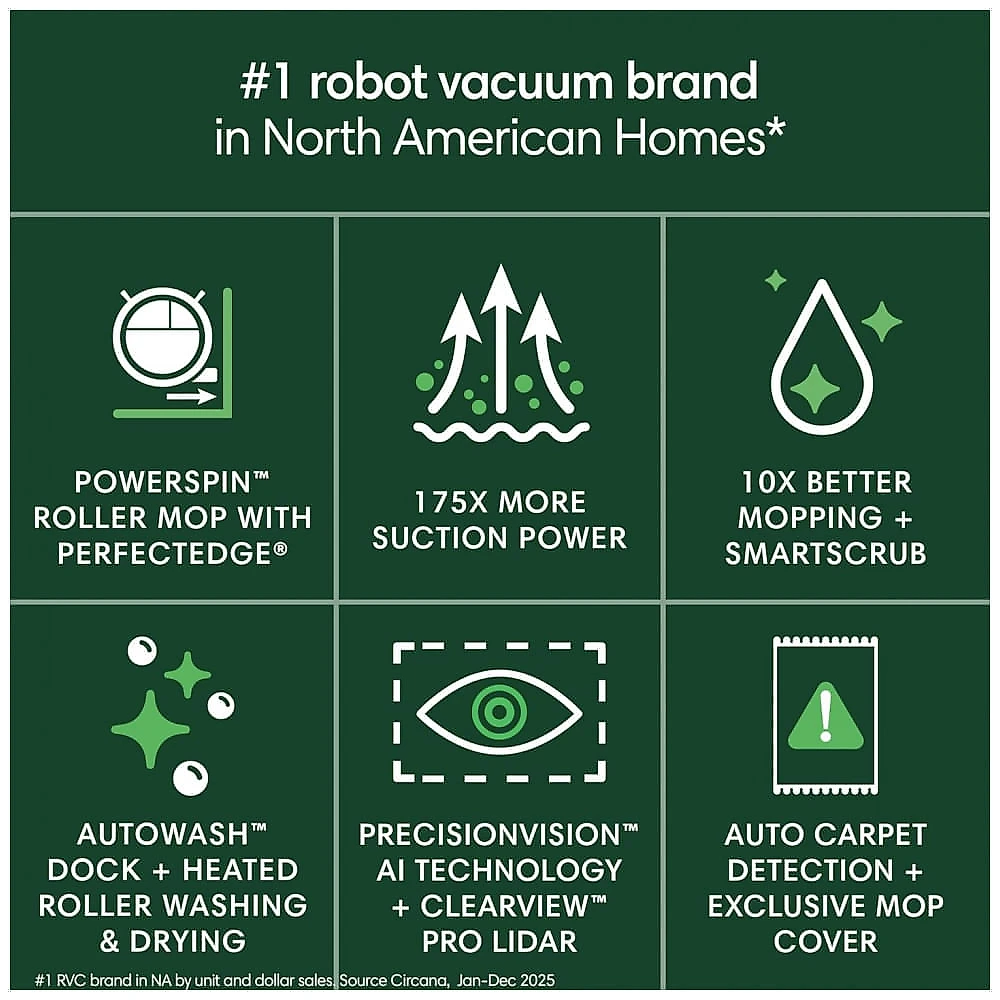 Robô Aspirador e Esfregão iRobot Roomba Max 705 com Dock AutoWash Branco LiDAR 120V