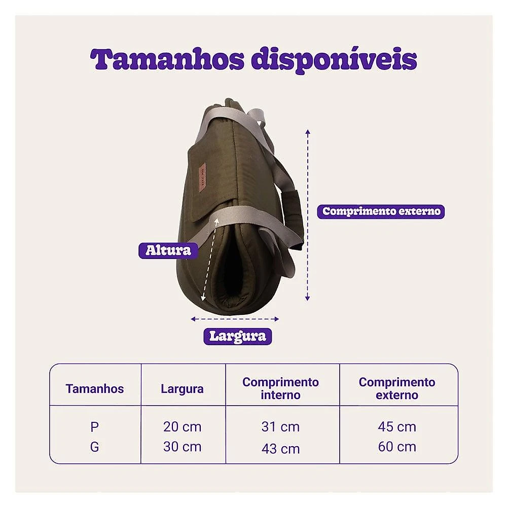 Bolsa de Transporte Meau Verde - Tam. G