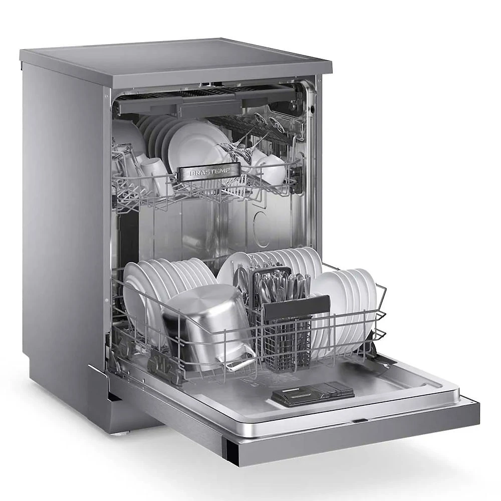 Lava Louças Brastemp 15 Serviços Smart Sensor Inox BLF61AR Inox - 110V