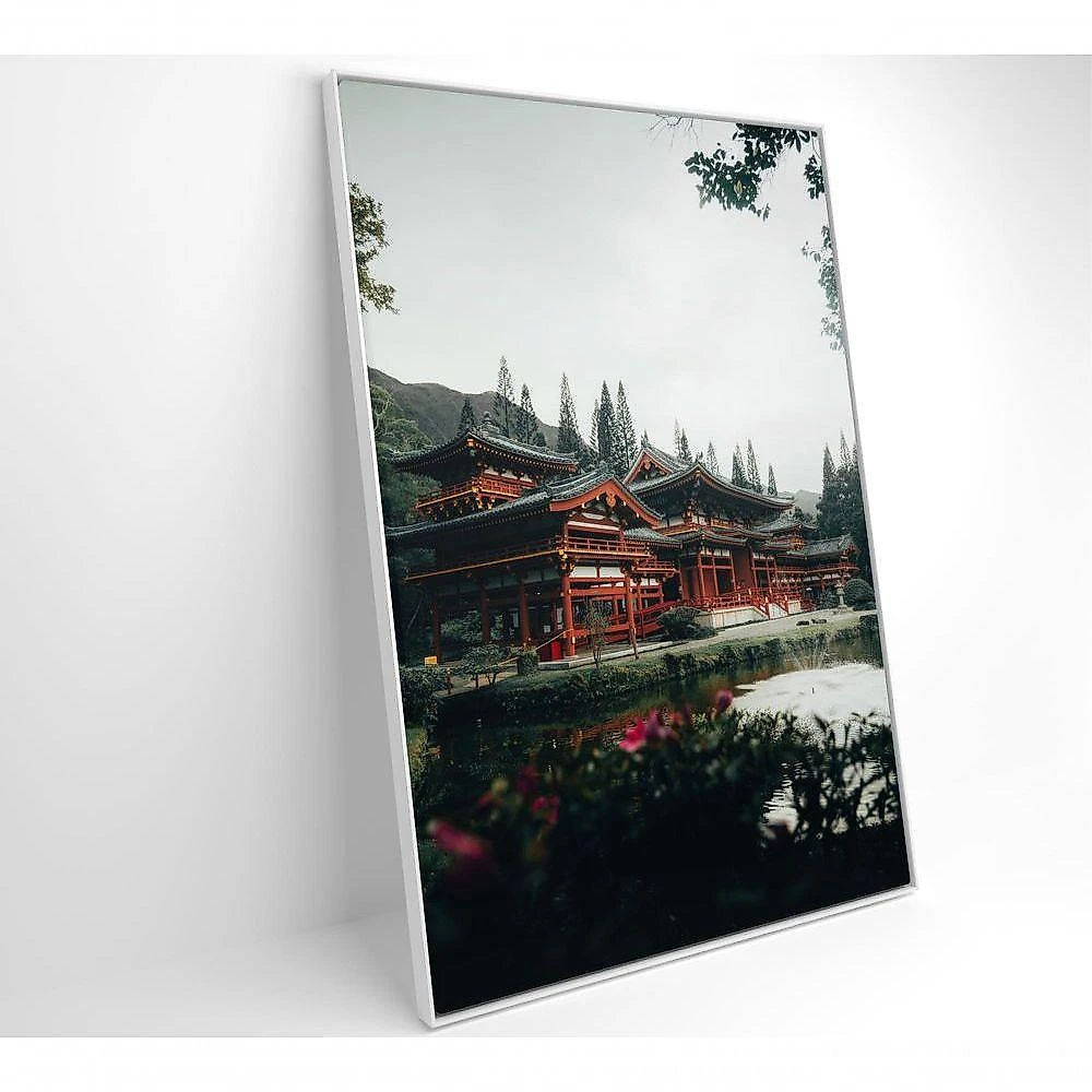 Quadro Templo Japonês 80x120 Cm Tecido Canvas