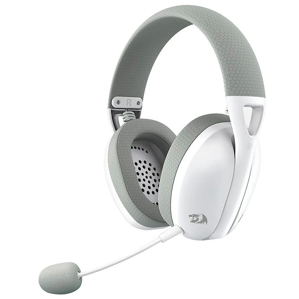 Fone Gamer Redragon H848G Ire Pro Wireless com Microfone e Cancelamento de Ruído para PC Cinza