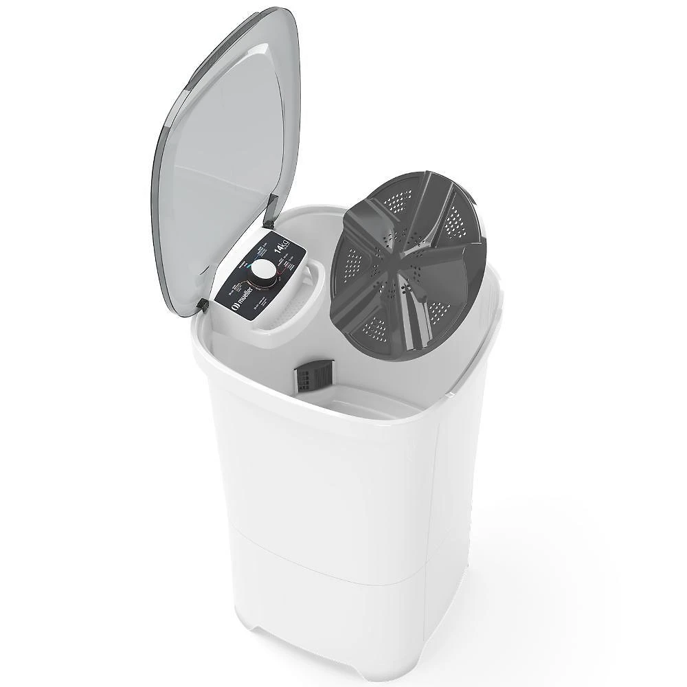 Tanquinho De Lavar Roupa Mueller 14 Kg Semiautomático MLT14B Branco 110V