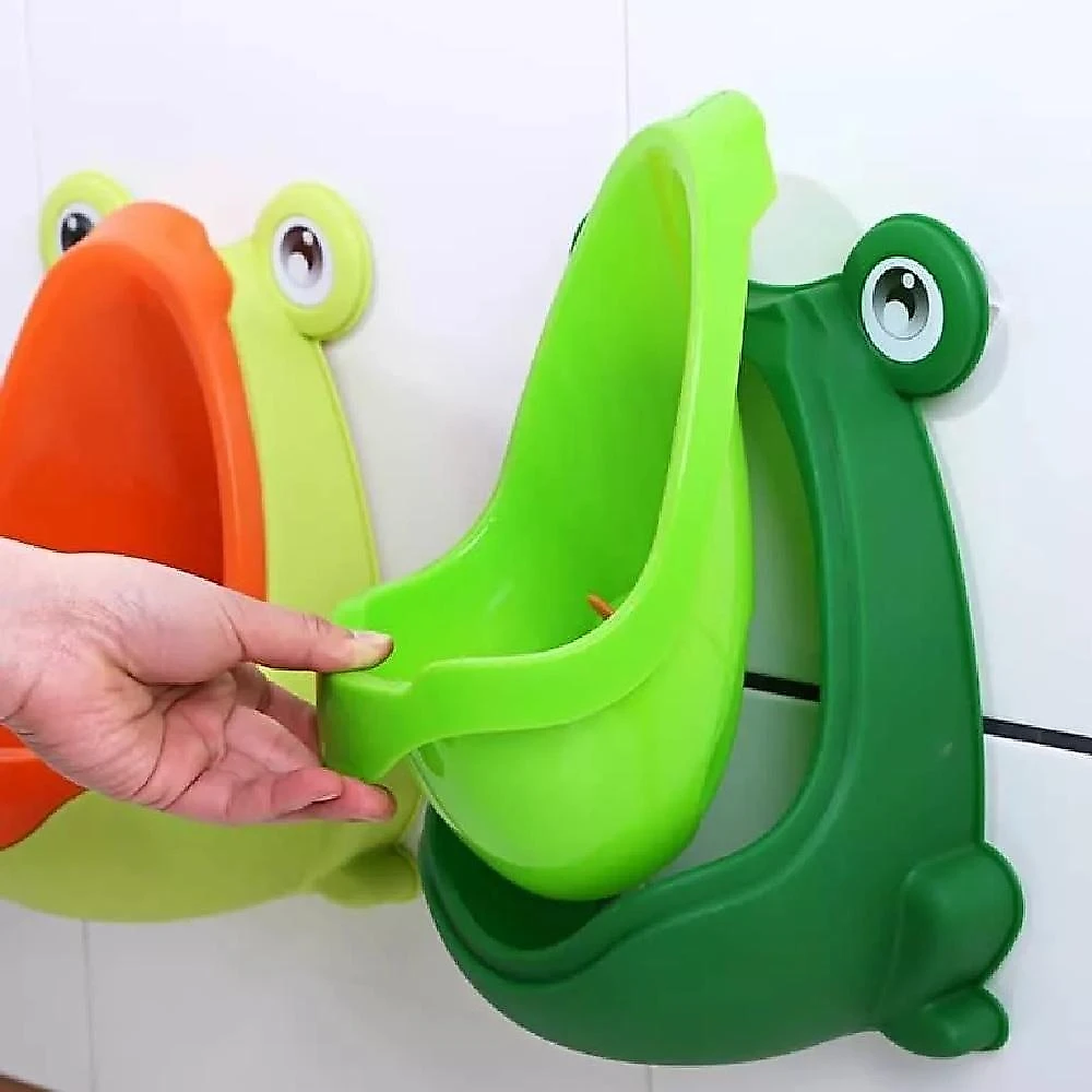 Mictório Infantil Sapinho Alvo Giratório Ventosas Verde Yeet
