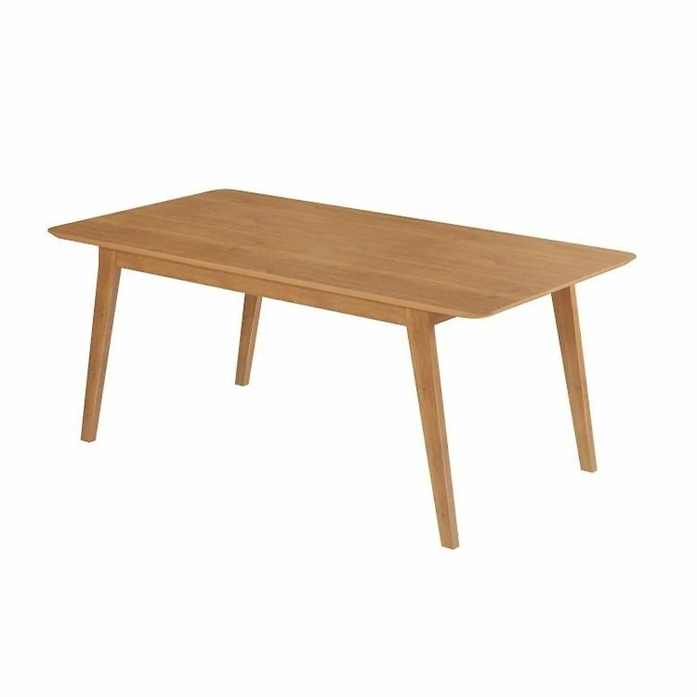 Conjunto Mesa de Reunião Retangular e 6 Cadeiras de Escritório com Rodízio Florença Espresso Móveis Cinamomo / Preto