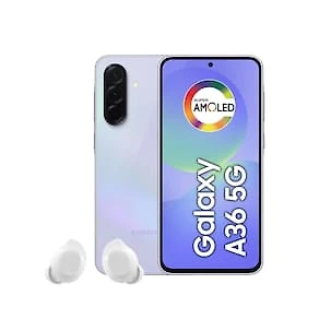 Smartphone Samsung Galaxy A36 5G Tela 6.7" 256GB Câmera Tripla 50MP Violeta + Galaxy Buds Core Bluetooth Branco