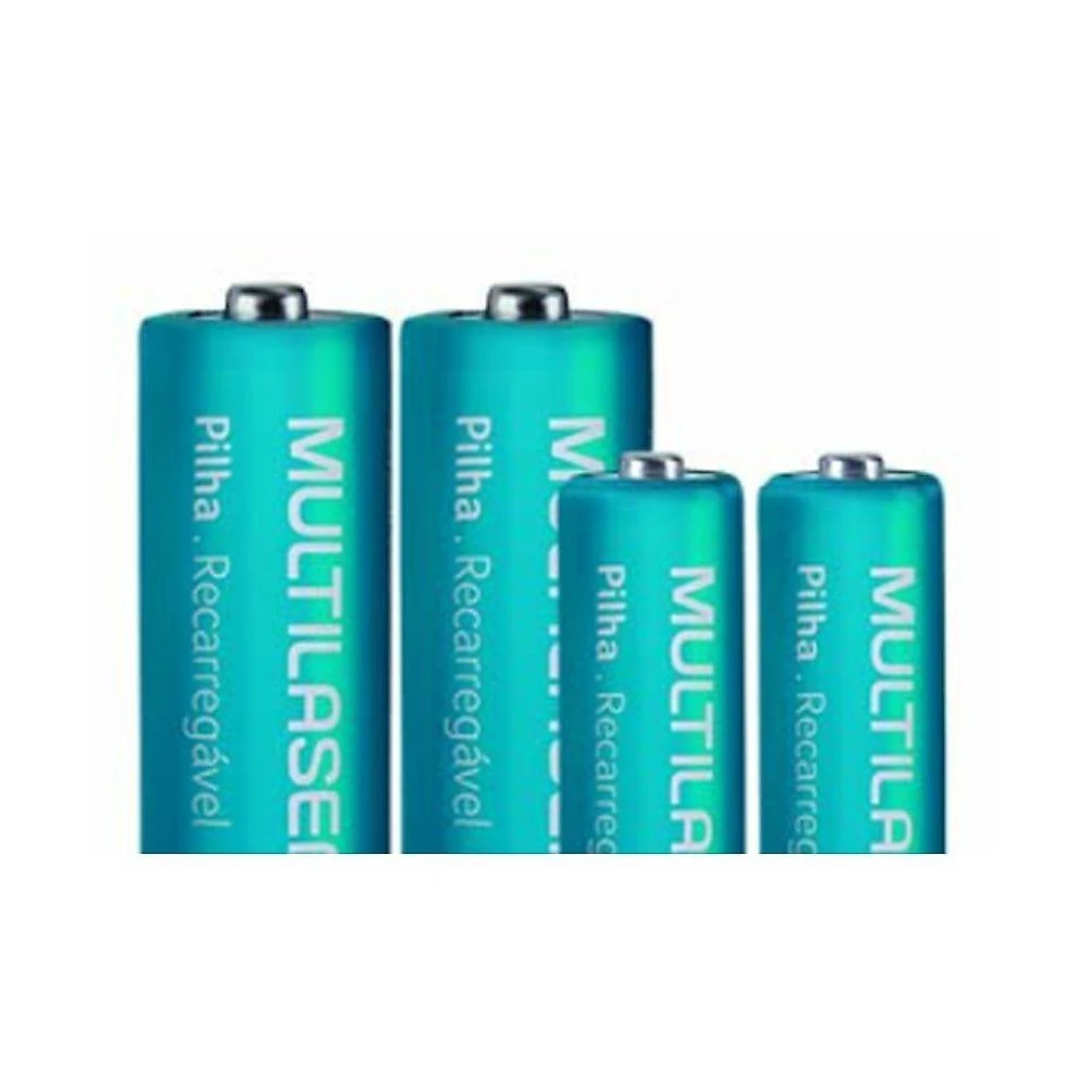 Carregador Multi CB093 para Pilhas AA 2500mAh e AAA 1000mAh Bivolt Branco