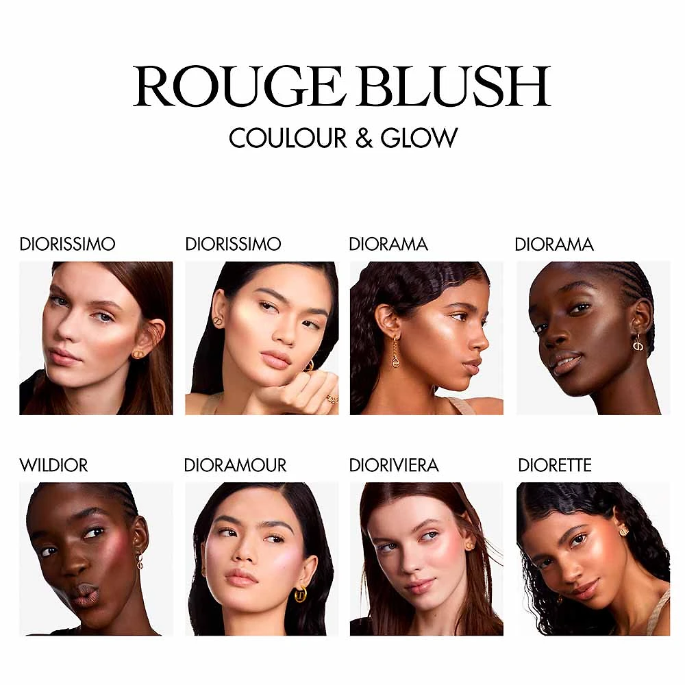 Miniatura Paleta Multifuncional Dior Rouge Blush Color & Glow 100 Diorissimo