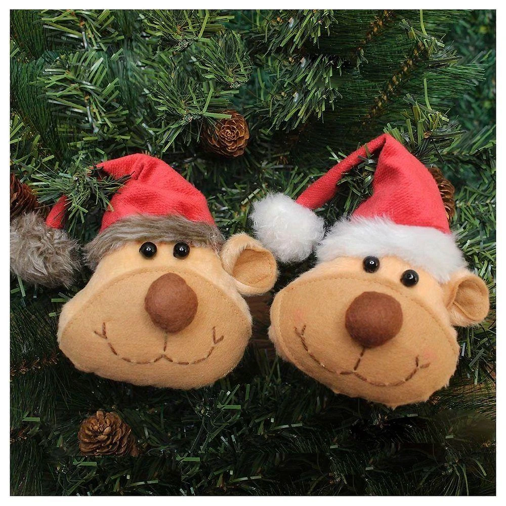 Enfeite Pendente Para árvore De Natal Ursinho 15cm 4 Unidades