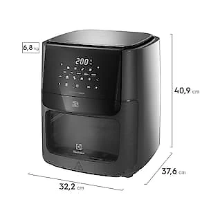Fritadeira Airfryer Oven Electrolux EAF85 Experience Rita Lobo 12L 1700W 5 em 1 Grafite 110V