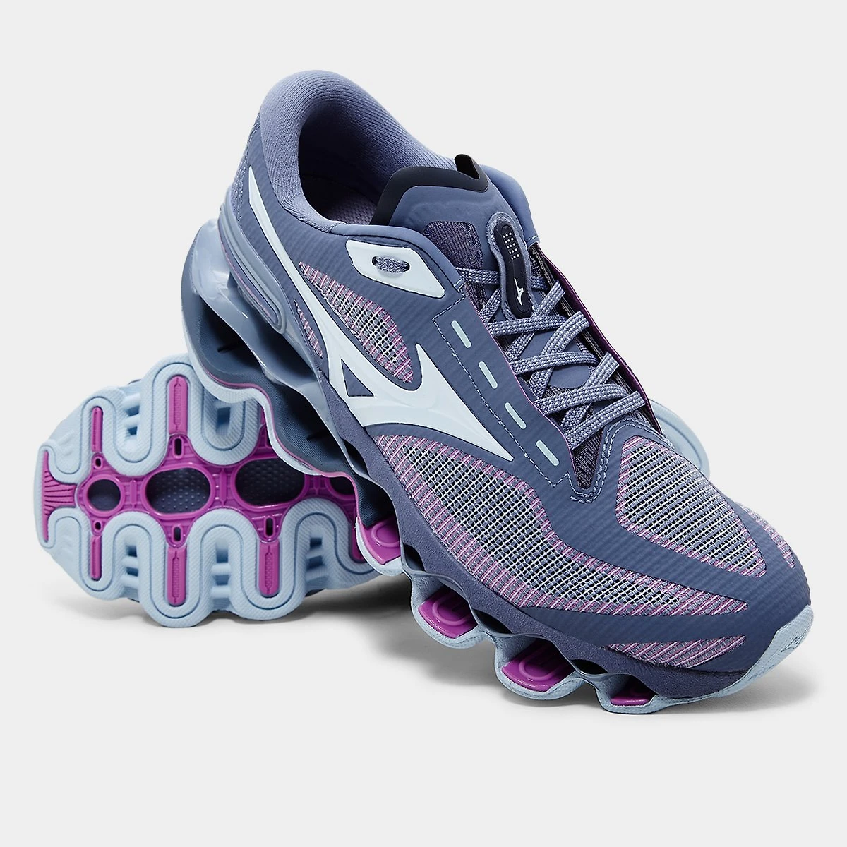 Miniatura Tênis Mizuno Wave Prophecy 15 Grafite+Lilás - 34