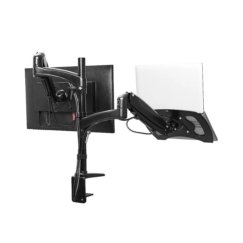 Suporte para Monitor e Laptop Até 32" Trust, Braço Duplo, Ergonômico, Preto - 25337