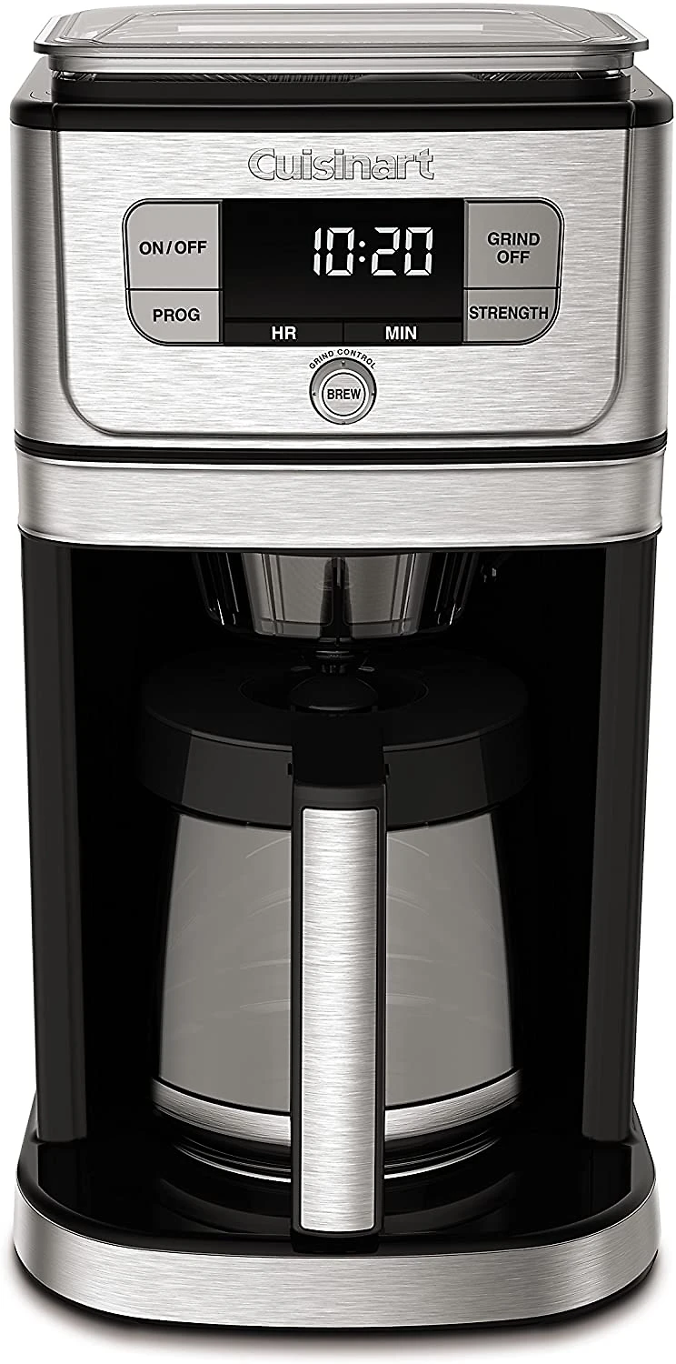 Miniatura Cafeteira Elétrica Cuisinart DGB800 Preto e Prata 110V