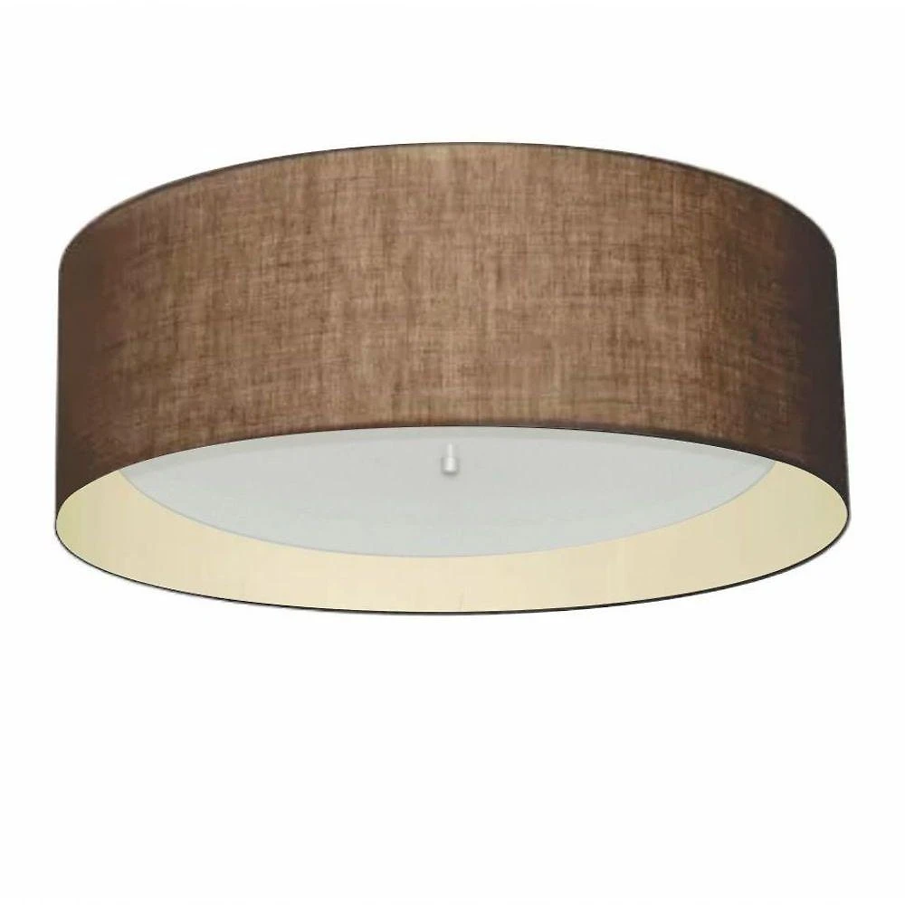 Plafon Para Corredor Cilíndrico Sc-3008 Cúpula Cor Café Bege