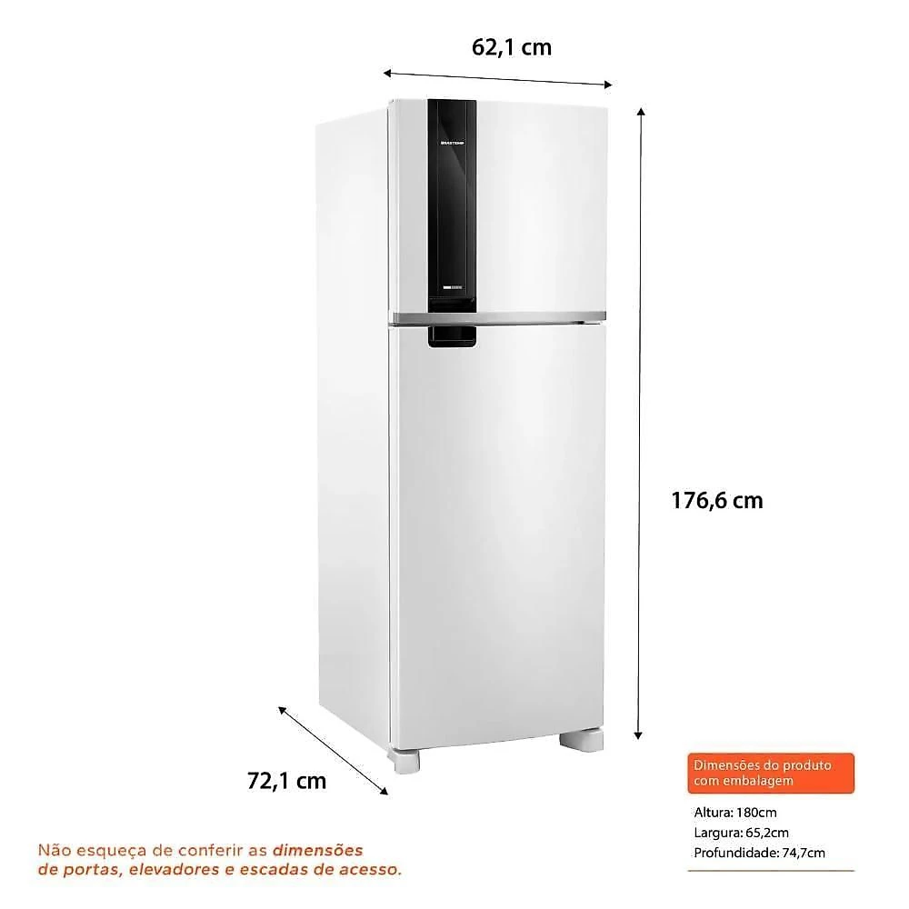 Geladeira Brastemp Duplex Frost Free Xpert Inverter 385L BRM46MBANA Branco 110V