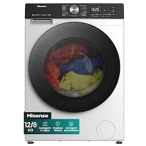 Lava e Seca Hisense 12kg/8kg WD3S12 Connect Wi-Fi Inverter Branca