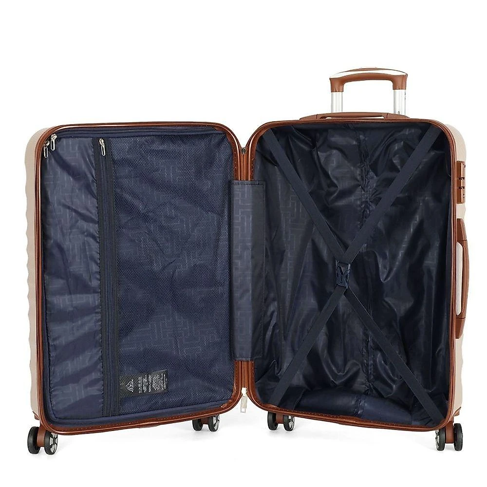 Mala Bordo 10kg De Mão Viagem Expansiva Policarbonato Rodas Duplas 360º - Colorado - Polo King Champanhe