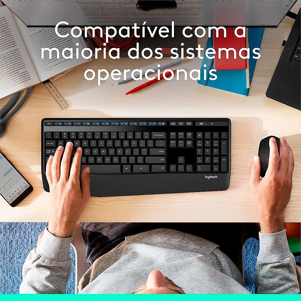 Mouse sem fio Logitech M280 com Conexão USB e Pilha Inclusa, Preto - 910-004284