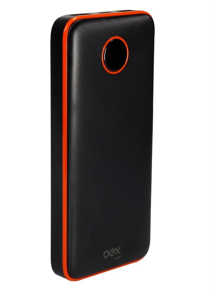 Carregador portátil power bank soft 10.000mah preto oex