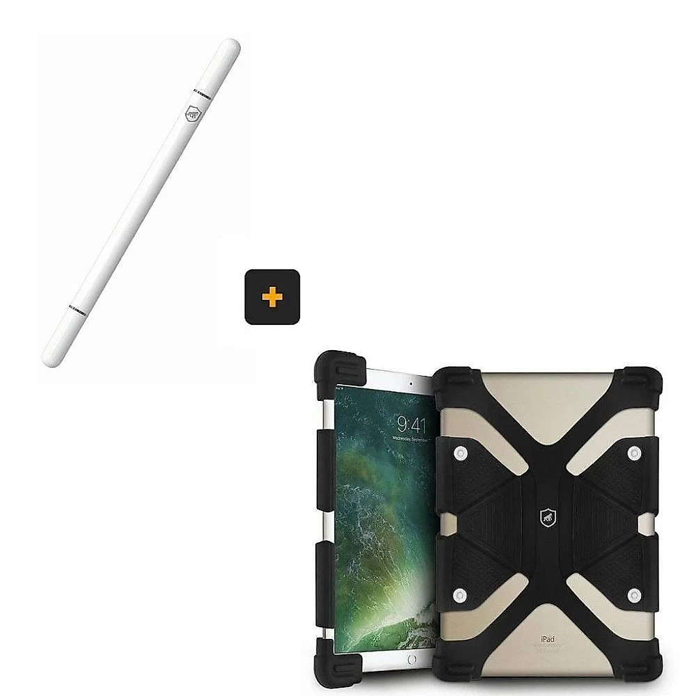 Kit Capa Skull Armor Universal E Caneta Dinamic Para Tablet De 7 A 8 Polegadas - Gshield