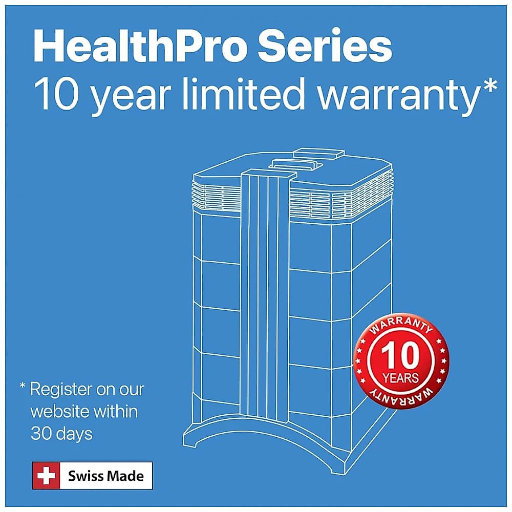 Purificador de Ar IQAir HealthPro Compact XE - Design Compacto e Eficiência Máxima para Espaços de até 114,83 m² - Filtragem HyperHEPA, Conectividade