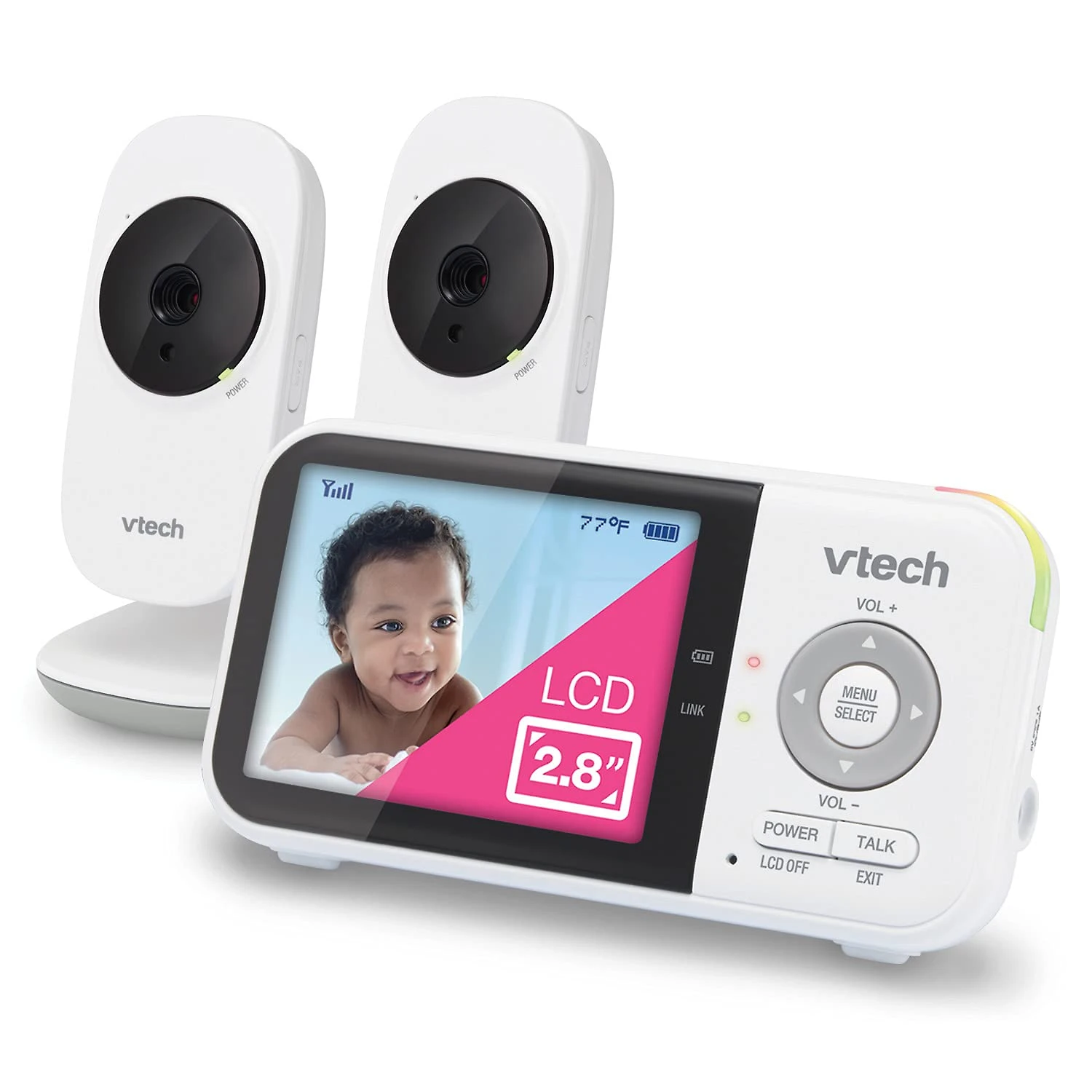 VTech VM8192 Babá Eletrônica Monitor com 2 Câmeras Sensor de Te