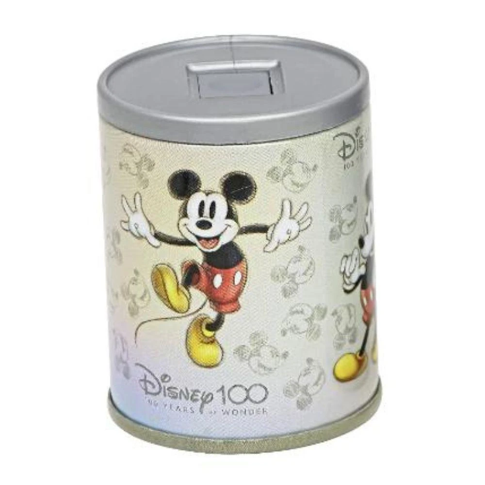 Apontador com Depósito Metálico Molin do Brasil Disney 100 Anos Mickey Lâminas de Alta Qualidade