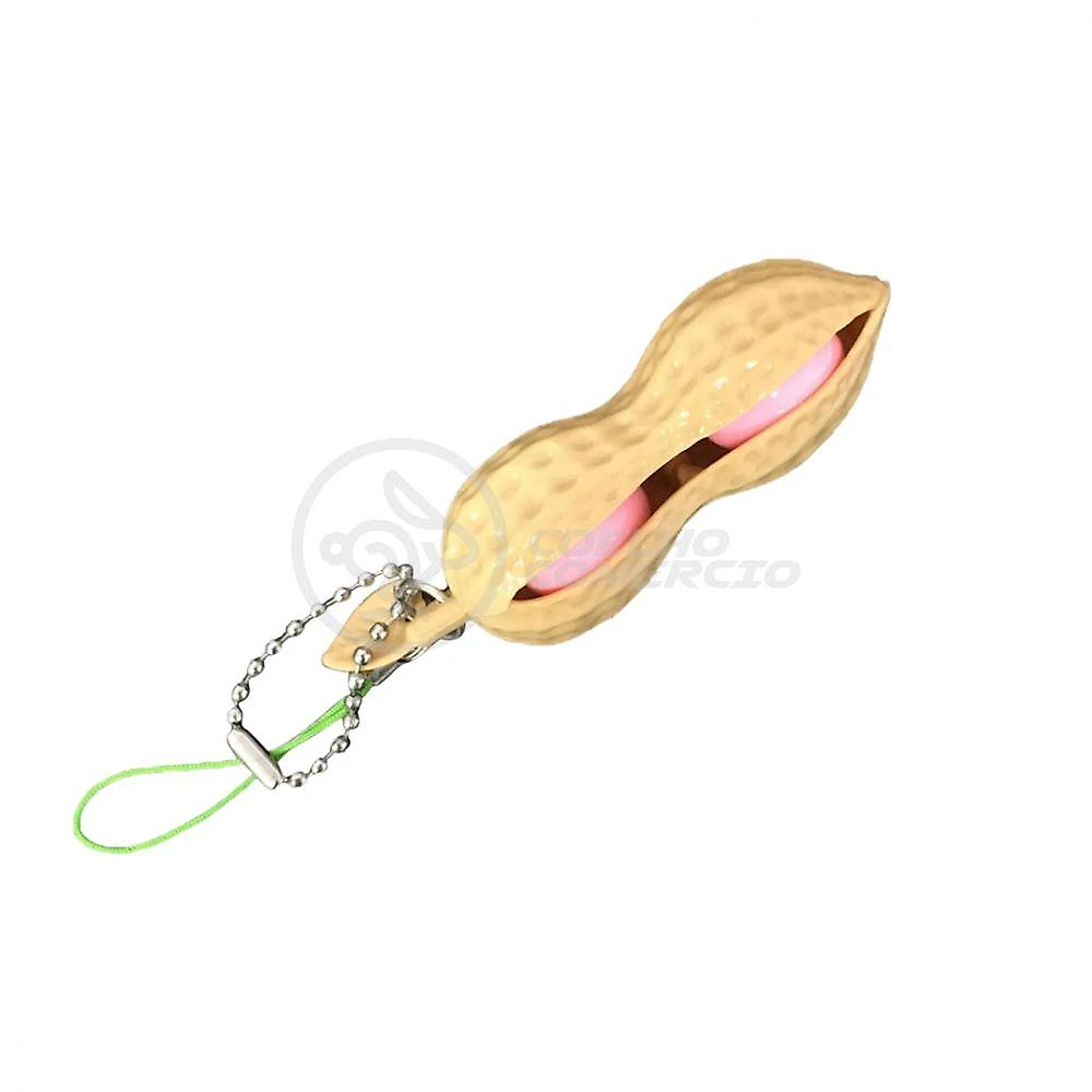 Chaveiro Amendoim Anti Stress de Apertar Sensorial Relaxa