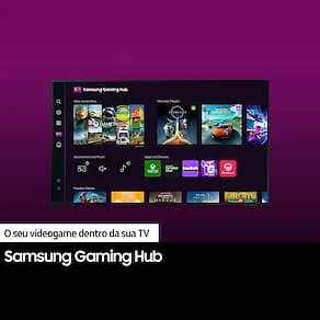 Miniatura Smart TV 50" 4K Ultra HD Samsung 50DU7700 com processador Crystal 4K, Gaming Hub, AI Energy Mode, Alexa built-in, Wi-Fi, Bluetooth, USB e HDMI