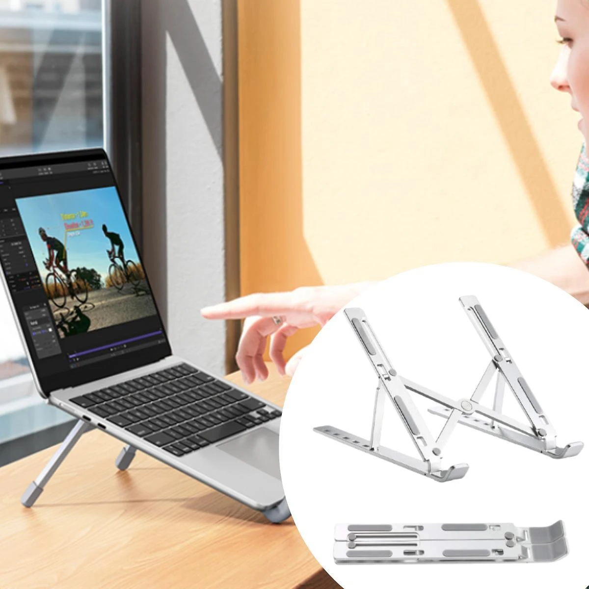 Miniatura Suporte De Notebook Para Gaming Com Com Base Antivibração