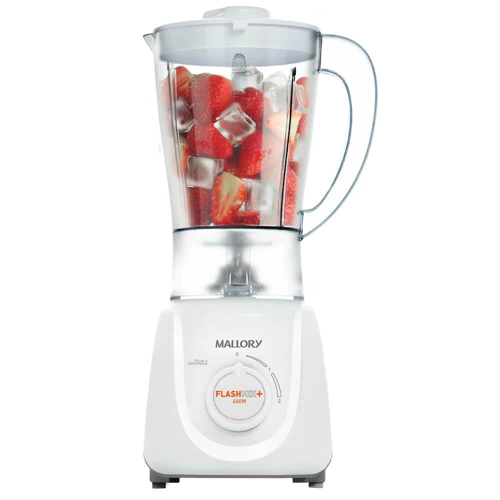 Miniatura Liquidificador Mallory Flash Mix 2 Velocidades 450W 220V