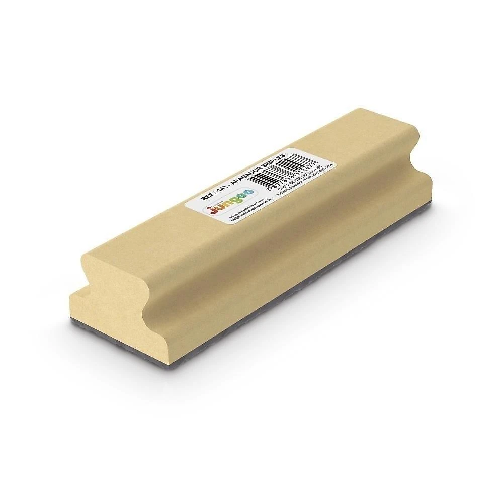 Apagador para Giz Yeet Simples Junges MDF com Feltro 4mm 13x4x3cm 1 Unidade