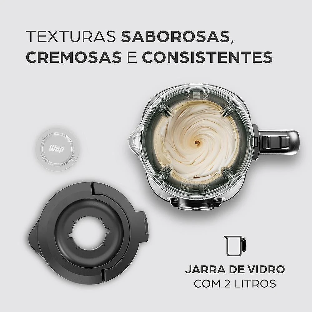 Liquidificador wap prosdócimo 900w cinza/preto 2l - wb2000 220