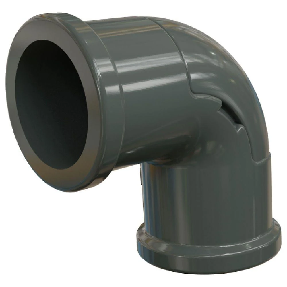 Cotovelo com Tampa Vigia Eletroduto Em Pvc S-r Cinza 1-2 E015300010 Wetzel Cotovelo com Tampa Vi