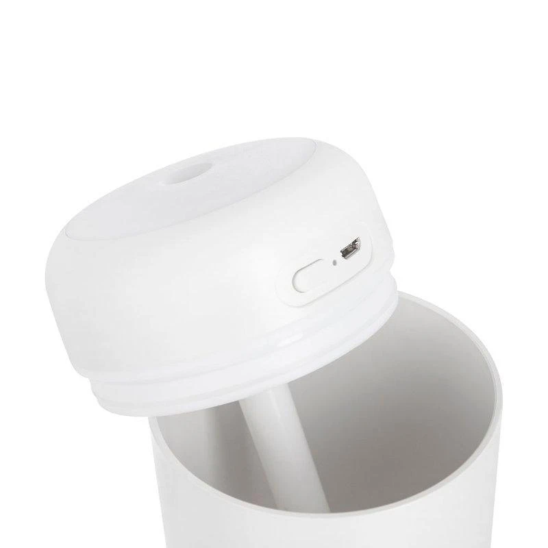 Miniatura Umidificador de Ar Wolff USB luz Led Portátil BRANCO - BIVOLT