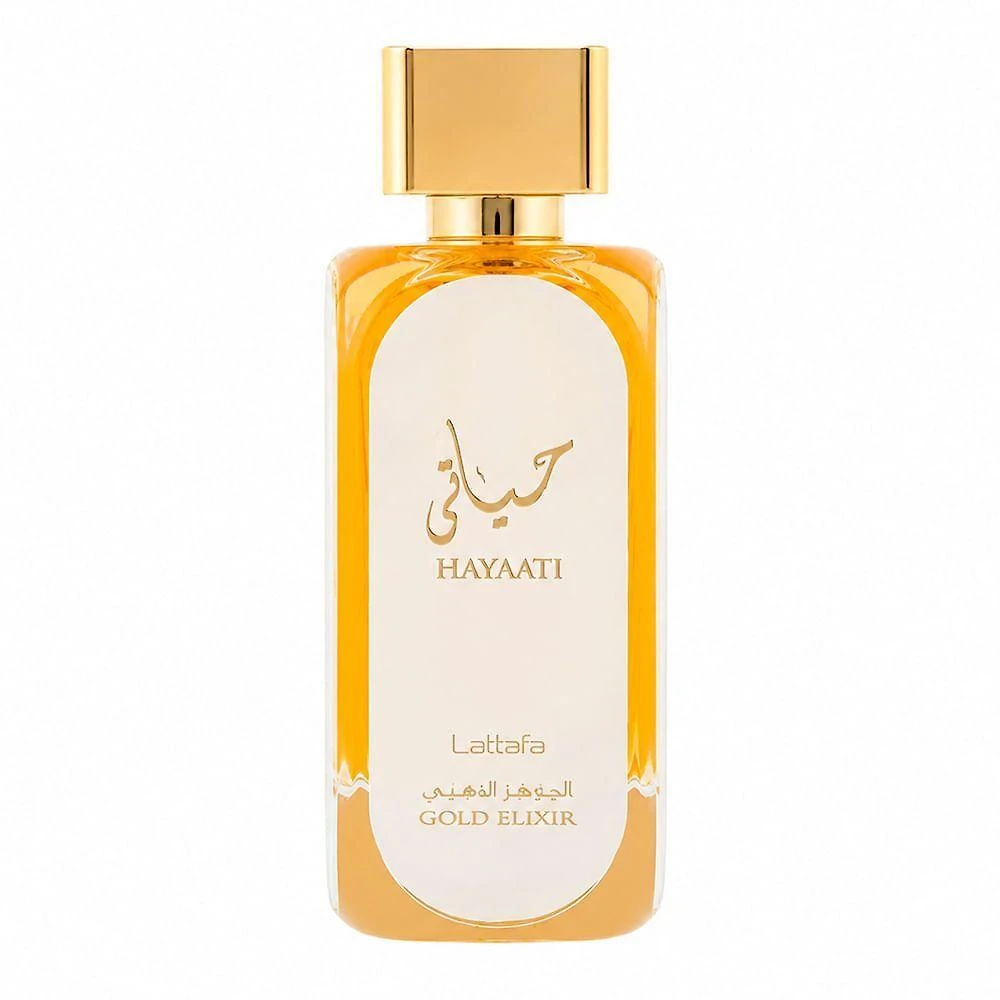 Perfume Gold Elixir Lattafa Eau de Parfum Unissex Couro Ambarado 100ML