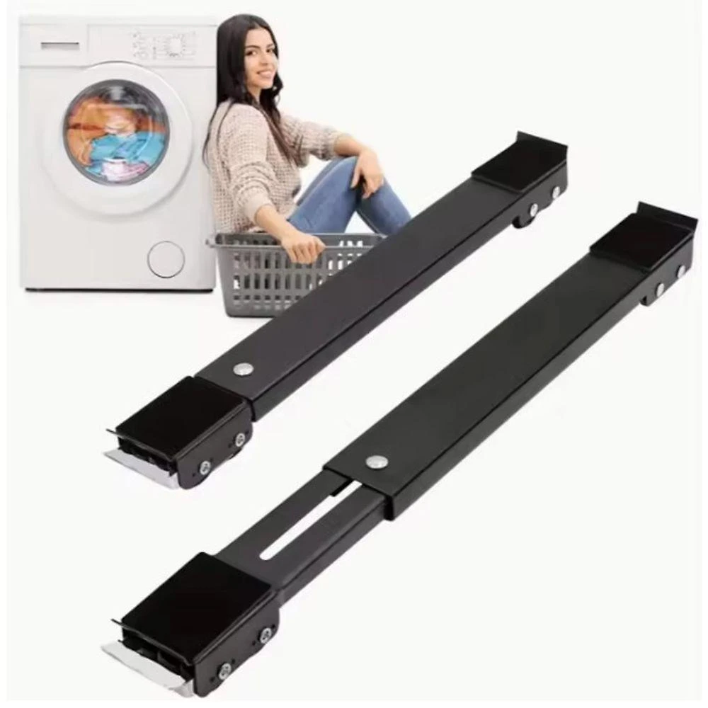 Suporte de Base com Rodinhas OEM para Geladeira Fogão e Máquina de Lavar Até 200kg Ajustável Preto