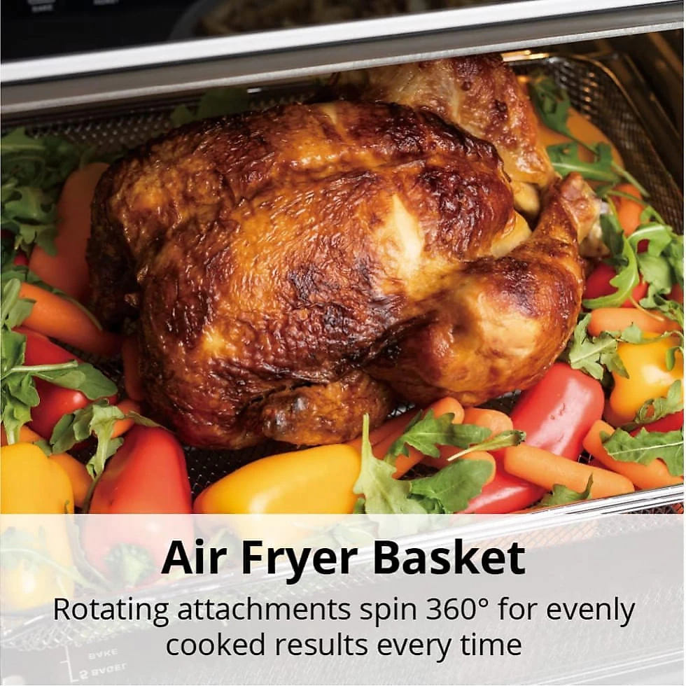 Forno Elétrico de Bancada 35 Litros com Controle Digital e Função Air Fryer 110V 1500W, Aria, Branco