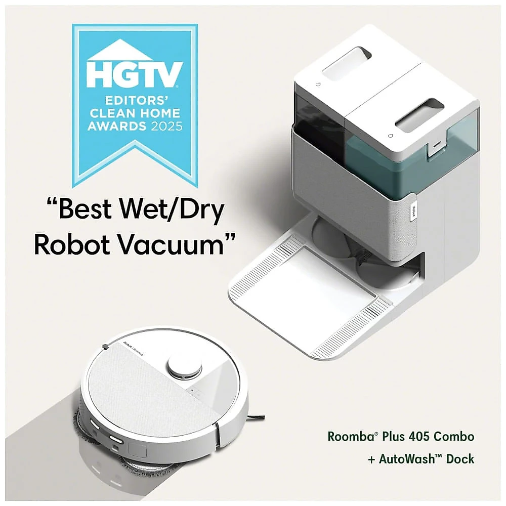 iRobot Roomba Plus 405 G185 - Robô Aspirador e Mop com AutoWash, Navegação LiDAR e Autolimpeza