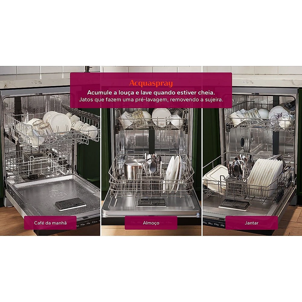Lava Louças 14 Serviços Brastemp com Smart Sensor - BLF60AR Inox - 110V