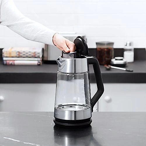OXO BREW Chaleira Elétrica Vidro 175 Litros Prata e Transparente 110V