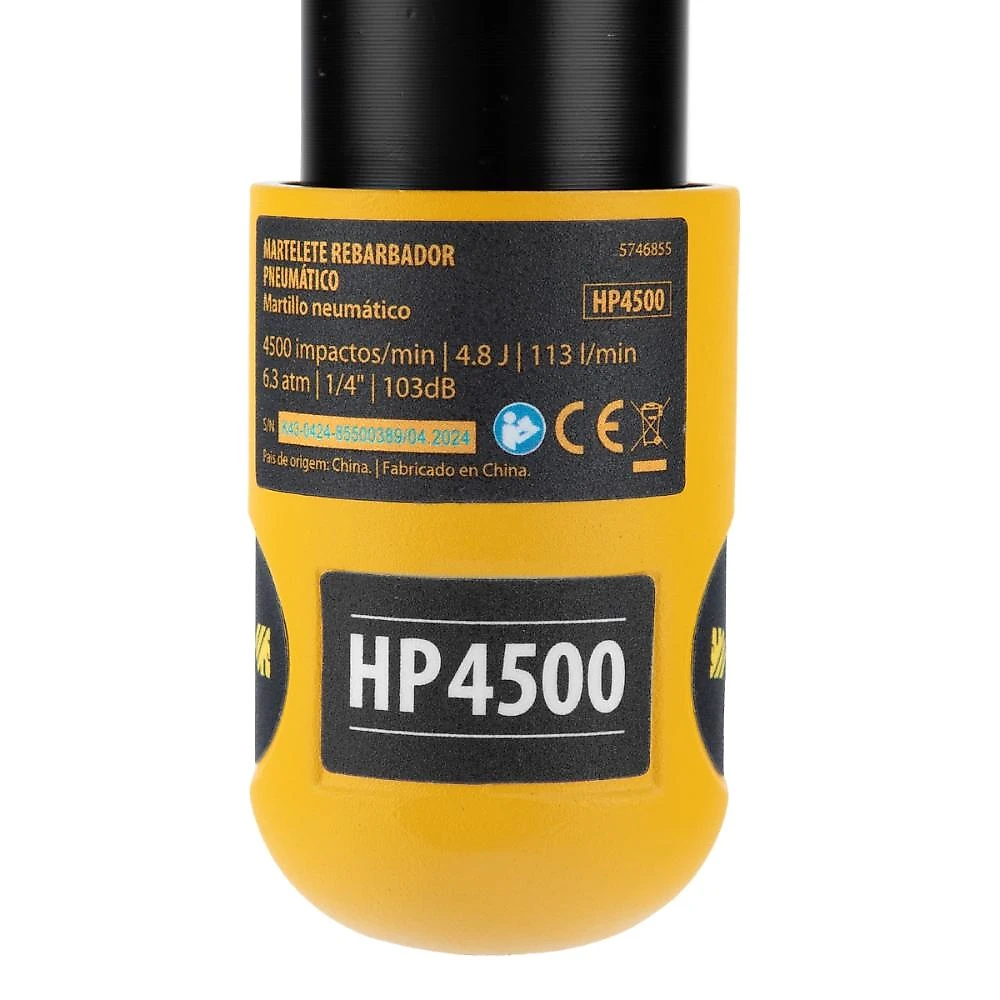 Martelo pneumático denzel hp4500 4.8j 4500bpm 1/4 113l/min