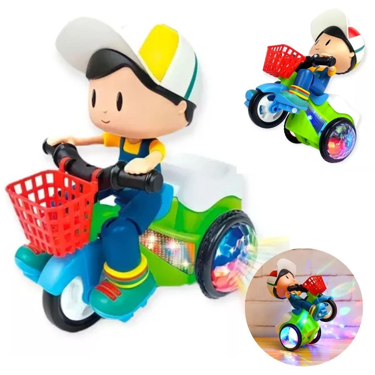 Miniatura Bicicleta Moto Elétrica Brinquedo Grande Pequeno Médio
