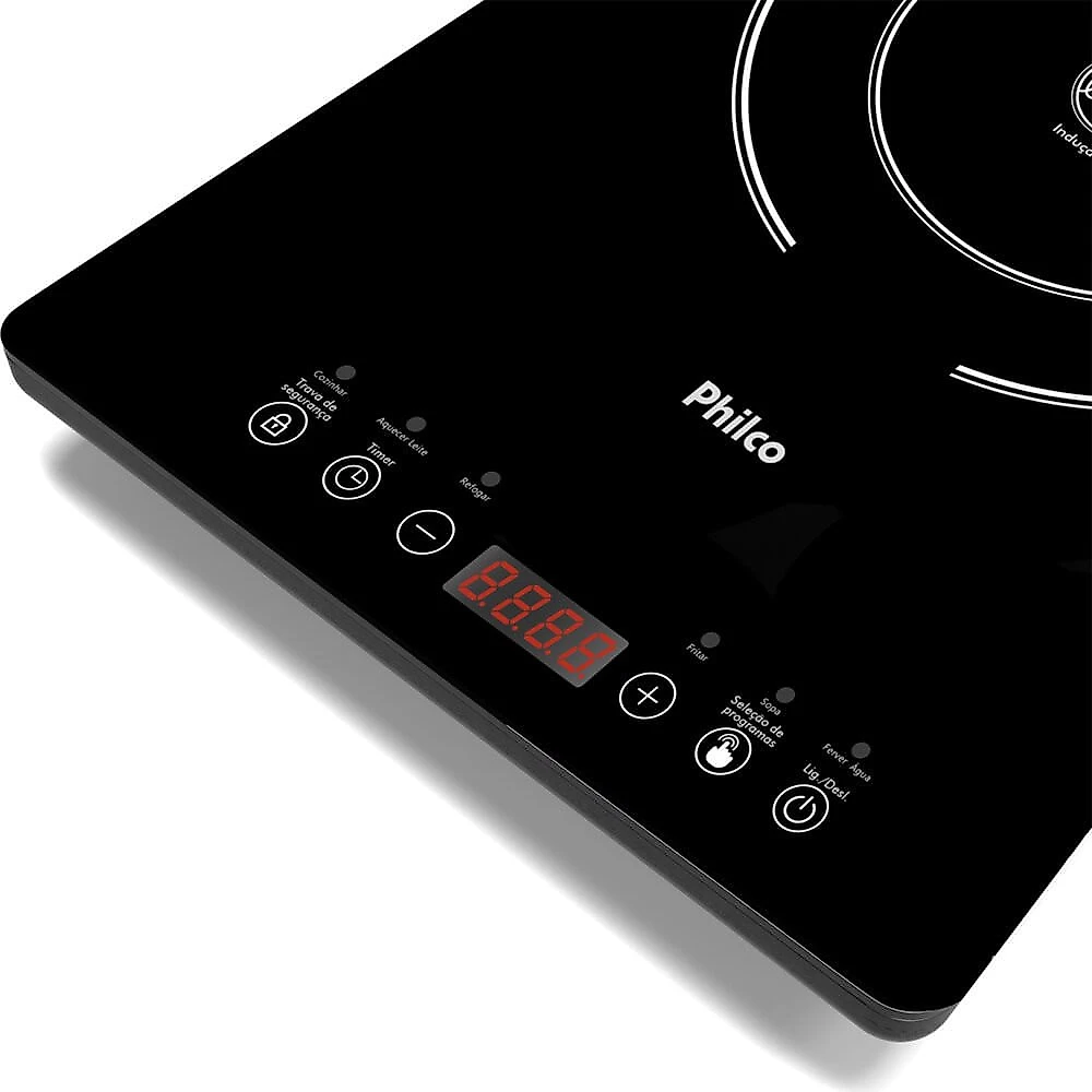 Cooktop de Indução 1 Boca Philco 1100W PCT10A 110V Preto - 110V