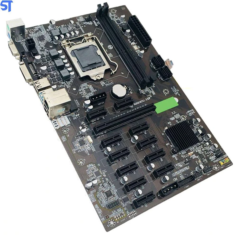 Miniatura Placa Mãe B250 Lga 1151 Ddr4 Usb 3.0 Perfeita Para Mineração
