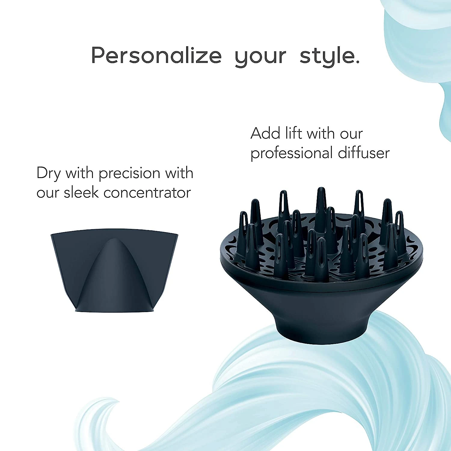 INFINITIPRO Secador de Cabelo Profissional com Terapia Dupla de íon e Tecnologia Cerâmica Cinza