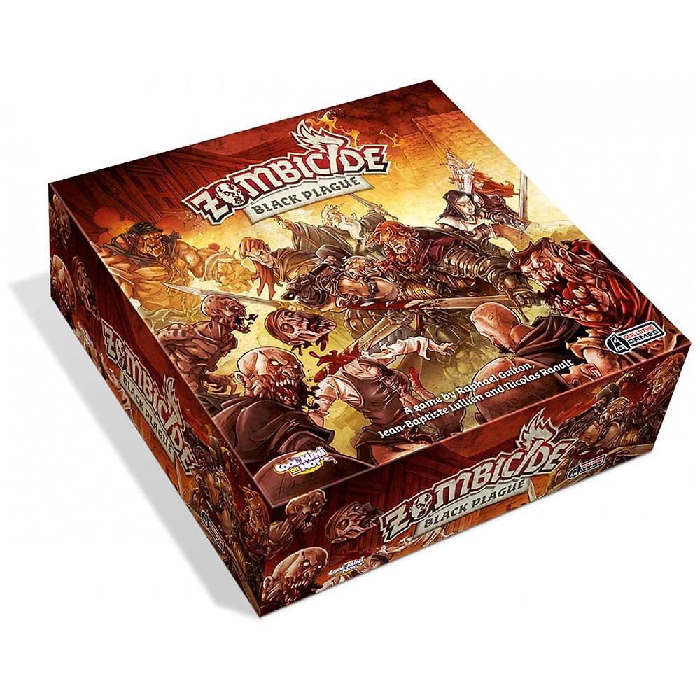 Jogo de Estratégia Zombicide Black Plague 1 a 6 Jogadores, Para Maiores de 14 Anos, CMON GUF001, Preto
