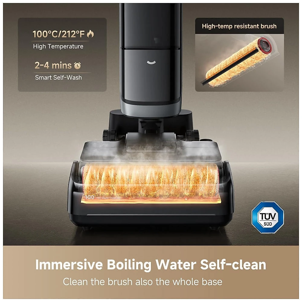 Miniatura Aspirador de Pó DREAME H15 Pro Heat Wet Dry: Limpeza Profunda com Água Quente a 185F e Tecnologia Robótica AI